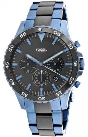 Correa de reloj Fossil CH3097 Acero inoxidable Azul 22mm